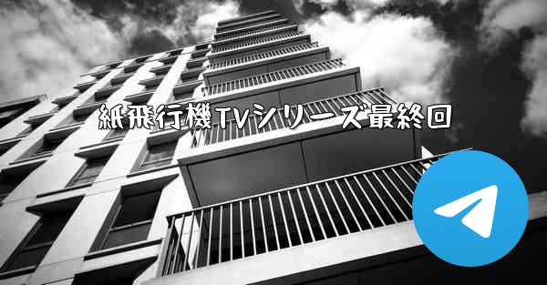 紙飛行機TVシリーズ最終回