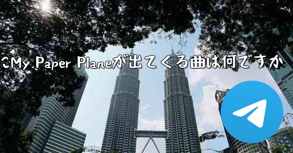 歌詞にMy Paper Planeが出てくる曲は何ですか