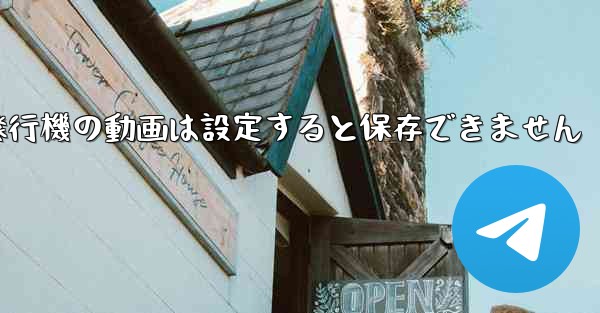 紙飛行機の動画は設定すると保存できません