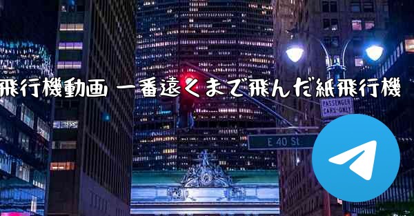 折り紙飛行機動画 一番遠くまで飛んだ紙飛行機