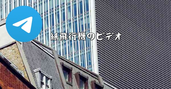 紙飛行機のビデオ