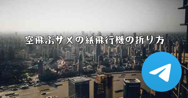 空飛ぶサメの紙飛行機の折り方