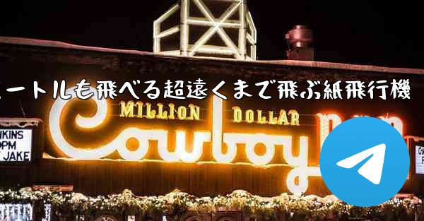 600メートルも飛べる超遠くまで飛ぶ紙飛行機