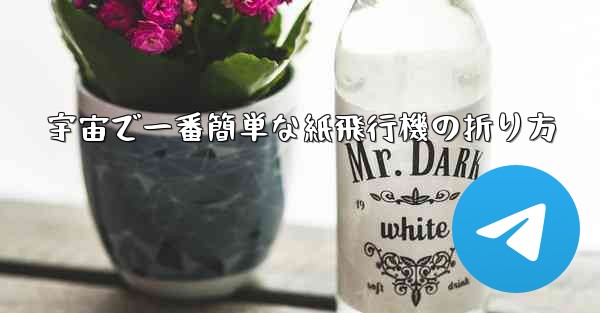 宇宙で一番簡単な紙飛行機の折り方