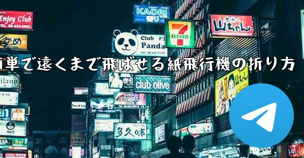 簡単で遠くまで飛ばせる紙飛行機の折り方