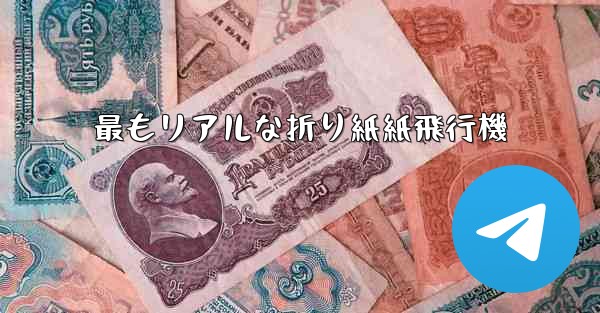 最もリアルな折り紙紙飛行機