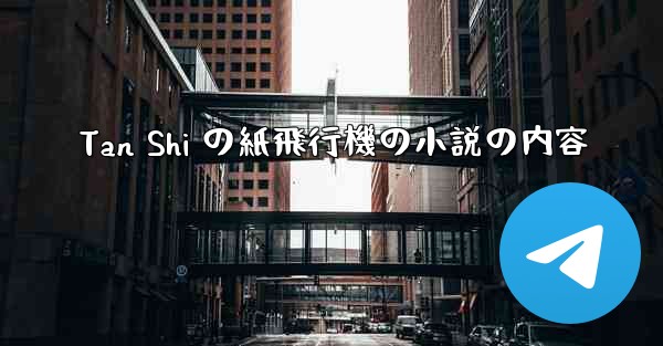 Tan Shi の紙飛行機の小説の内容