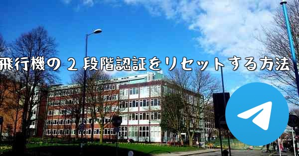 紙飛行機の 2 段階認証をリセットする方法