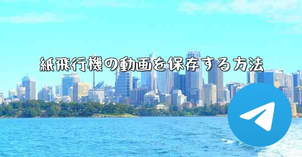紙飛行機の動画を保存する方法