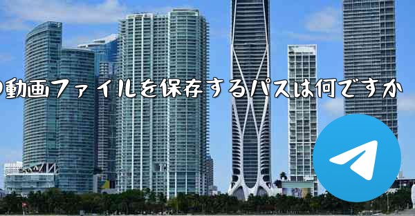 紙飛行機の動画ファイルを保存するパスは何ですか