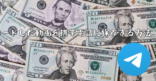 b局からダウンロードした動画を携帯電話に保存する方法
